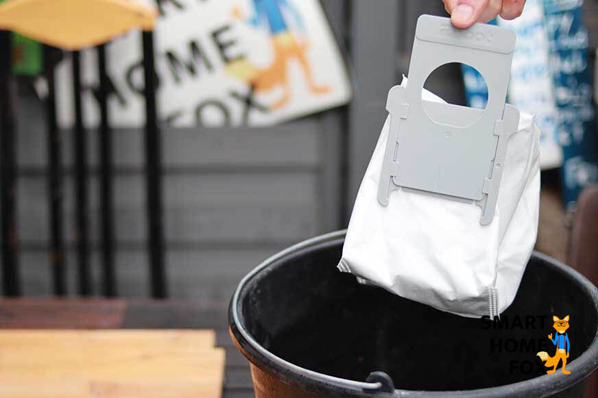 jeter le sac à poussière